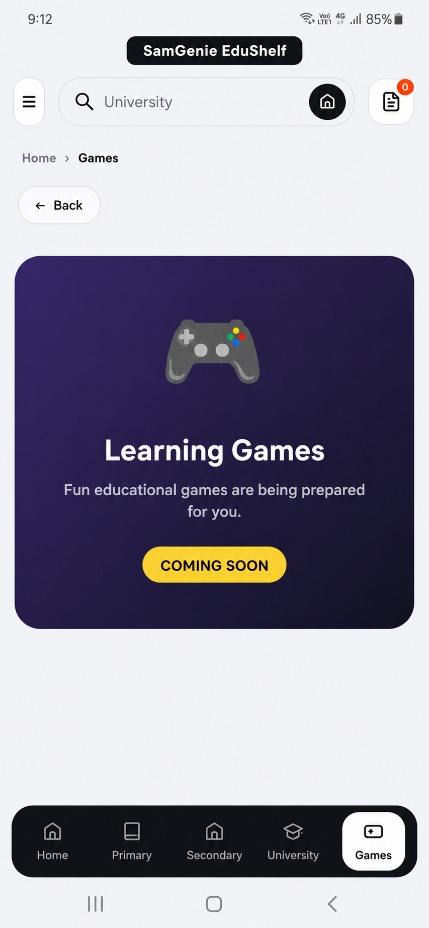 Learning Games — Coming Soon