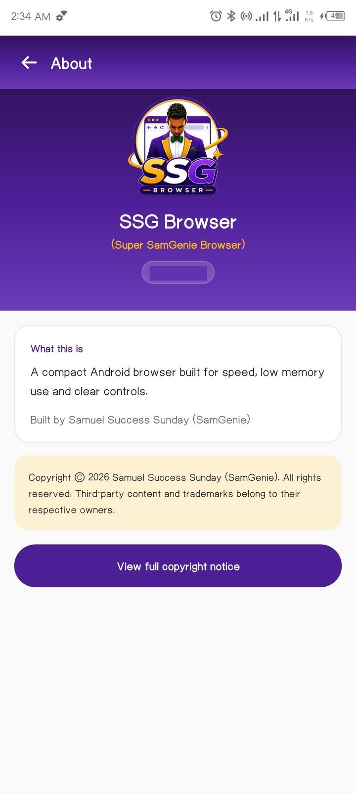 About SSG Browser